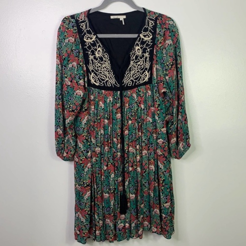 ANTHRO Floreat Ottava Floral Peasant Dress Small - Picture 2 of 7